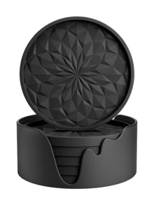 5pcs/Set PVC Ling-Shaped Anti-Slip Mat, Cup Holder Pad For Car, Insulation Mat For Water Cups, Heat Resistant Mat For Home - Multicolor - View 7