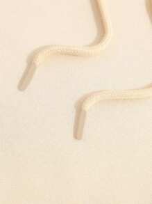 MURAMASA Hombres Capucha escultura con con estampado de figura con bolsillo de canguro con cordón con forro térmico - Caqui - Ver 8