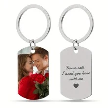 1 PC Picture Customization Personalized Gift, Customized Keychain, Gift For Father, Mother, Boyfriend, Girlfriend, Teacher