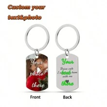 1 PC Picture Customization Personalized Gift, Customized Keychain, Gift For Father, Mother, Boyfriend, Girlfriend, Teacher