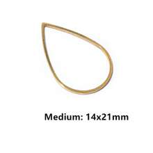 20 chiếc Trăng Sao Thả Trái Tim Hạt Charm Nhỏ Vàng Mặt Dây Thép không gỉ Mở Bezels Rỗng Khung Khuôn Viền DIY Trang Sức làm - Mặt dây chuyền nhỏ bằng thép không gỉ - Xem 13