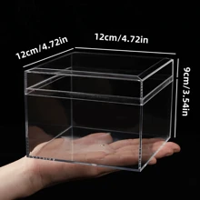 1pc/3PCS/4PCS Acrylic Box With Lid Food/Jewelry/Collection Storage Transparent Exquisite High-Grade - Multicolor - View 20