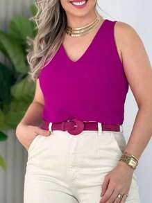 Women Tops - Rose Red - View 2