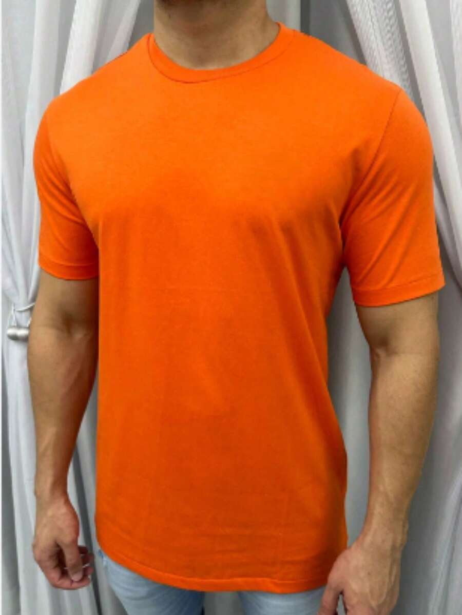 Men T-Shirts - 橘色 - 查看 1