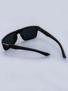 3 Pairs Unisex Square Colorful Decorative Glasses, Fashionable For Daily, Sports, Driving, Etc. - Multicolor - View 3