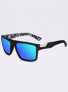 3 Pairs Unisex Square Colorful Decorative Glasses, Fashionable For Daily, Sports, Driving, Etc. - Multicolor - View 7