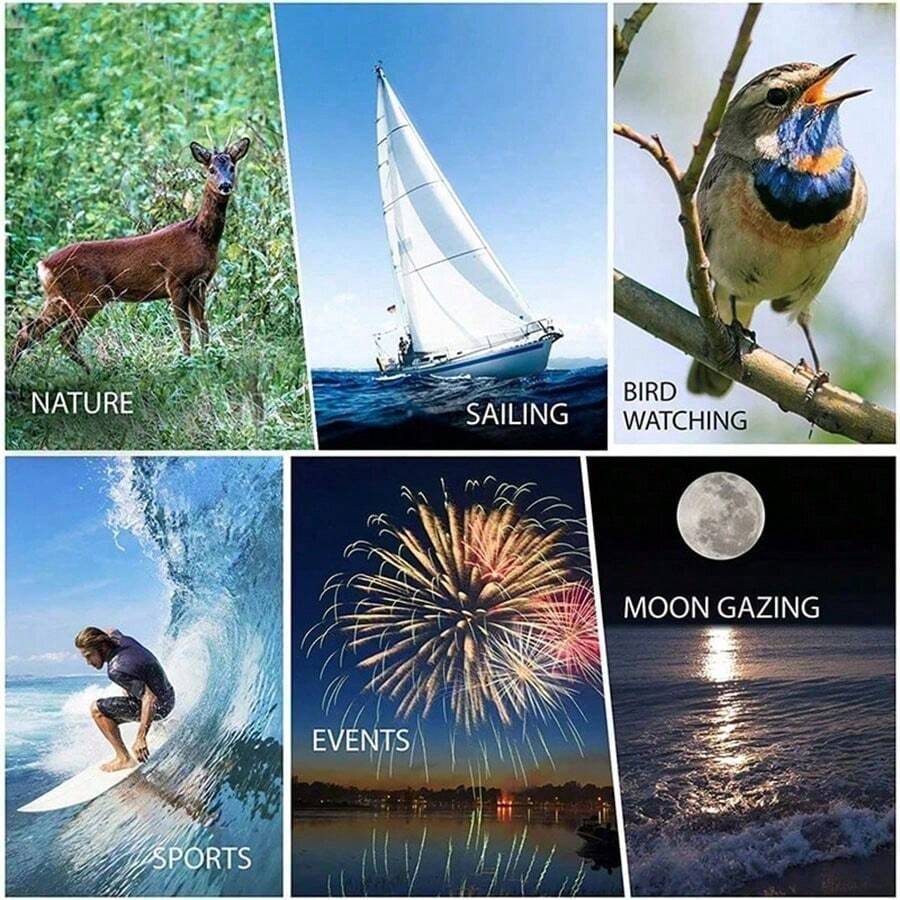 80x100 HD Zoom Powerful Monocular Telescope Portable Binocular