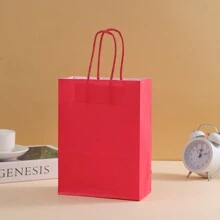 12pcs Kraft Paper Bags - Fashionable Packaging Solution, Gift Wrapping, Reusable Shopping, Party Decor, Craft Project Bag - Suitable For Small Businesses, Baked Goodies Souvenirs, And Wedding Decor, Back To School Valentine Day - Multicolor - View 48