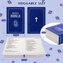 PSALM 23:1 Blue Bible Throw Pillow With Holly Bible Pillow That Opens Christian Bible Book Pillow With Best Mother's Day Gifts