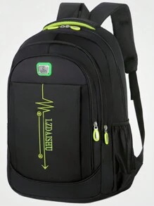 Mochila de gran capacidad en versión coreana para estudiantes masculinos de secundaria y preparatoria, mochila escolar de ocio y viaje de tela oxford, suministros escolares, bolsa de Navidad, multiusos, casual, vacaciones, viajes, gimnasio, regreso a la escuela, playa, laptop, deportes, senderismo, fin de semana, primavera