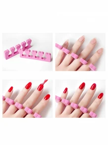 6/8/10 piezas Separadores de dedos de esponja para uñas, Limas de uñas con forma de corazón para aplicación de esmalte de uñas, Adecuado para uñas de manos y pies, Herramientas esenciales de cuidado de uñas para entusiastas de las uñas, Uñas de verano, Uñas rosas, Uñas cortas, Suministros para uñas, Herramientas para uñas, Herramientas de arte de uñas, Vuelta al colegio, Uñas, Herramientas para uñas postizas