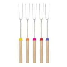 5 Packs/8 Pack/12Pack Marshmallow Toasting Forks, Toasting Forks Marshmallow Sticks Kit Extending Roaster Telescoping Marshmallow Toasting Kits Sticks For Camping,Picnic, Bonfire, Fireplace Fire Pit Accessories Random Color
