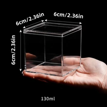 1pc/3PCS/4PCS Acrylic Box With Lid Food/Jewelry/Collection Storage Transparent Exquisite High-Grade - Multicolor - View 25