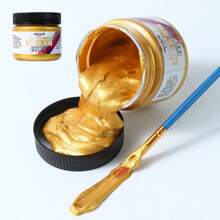 1 pieza de Pintura acrílica metálica de 100ml en color oro, plata o metálico para pintura acrílica impermeable con brillo perlado, Día de la Madre, regalo para mamá - Multicolor - Ver 18