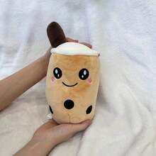 1 pezzo Cuscino peluche a forma di tè al latte simulato carino, bambola tazza di tè al latte alla frutta divertente, regalo per il letto - Multicolore - Visualizzare 16