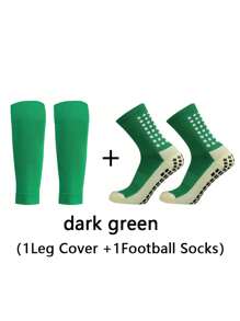 运动户外足球袜腿套套装（1双足球袜+1双腿套）1双训练运动防护单层腿套 男士压缩腿套 橄榄球运动针织吸汗腿袜 1双成人专业足球训练足球袜 方形纯色硅胶防滑足球袜 男士户外运动透气吸汗足球袜 加厚毛巾底 中筒运动 多种颜色可供选择 加厚针织底透气吸汗足球袜 中筒运动 多种颜色可供选择 - 彩色 - 查看 13