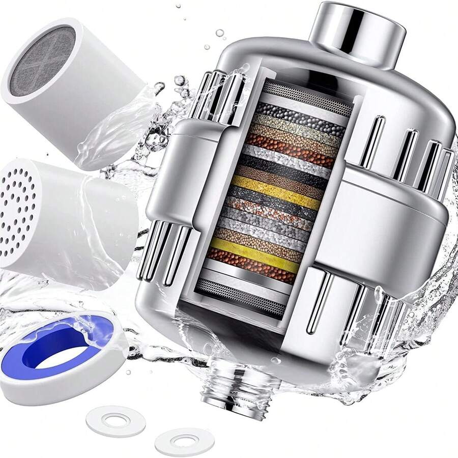 Shower Head Filters 20 Stage For Hard Water, Shower Water Softener