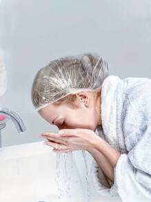 100 Mũ Tắm Nhựa Dùng Một Lần, Mũ Nhuộm Tóc - Thích Hợp Cho Tóc Nhuộm Và Thẩm Mỹ Viện! - Nhiều màu - Xem 5