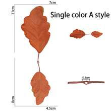 5pcs/50pcsArtificial Maple Leaf Halloween Harvest Festival Thanksgiving Home Decoration Fall Color System Simulation Maple Leaf - Multicolor - View 7