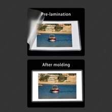 100pcs/Set Photo Plastic Film 3inch-12inch Clear Thermal Laminating Pouches Laminating Sheets For Laminator For DIY, Classroom Crafts - White - View 2