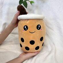 1 pezzo Cuscino peluche a forma di tè al latte simulato carino, bambola tazza di tè al latte alla frutta divertente, regalo per il letto - Multicolore - Visualizzare 20