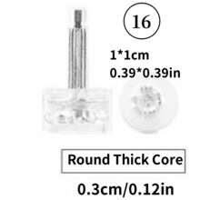 5 Pairs Transparent Stiletto High Heel Replacement Tips, Wear-Resistant & Non-Slip Heel Tips In Thick & Thin Designs - Transparent - View 22