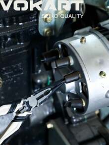 VOKART Needle Nose Pliers, 8or6 Inch  Wire Stripper/Crimper/Cutter Function, Premium Heavy-Duty CRV Steel Hand Tool Plier For Home, Crafts,Suitable For Men, Or As A Gift For Men.Valentine's Day Or Father's Day And Labor Day - Black - View 3