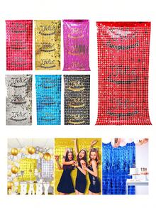 3 Packs 1*2m Cortinas de Lluvia de Colores Decoracion de Fiestas Fondo Cortinas de Lluvia, Decoracion de Paredes, Cortinas de Alambre para Fiestas, Cumpleaños, Bodas, Ceremonias de Graduacion, Celebraciones - Negro - Ver 2