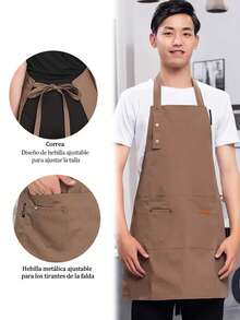 Aprons,Kitchen,Bathroom,Home,Household Suppliers - Coffee Brown - View 6
