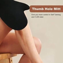 1pc Self-Tanning Body Application Mitt, Soft And Reusable Tanning Mitt, Made From Washable Material, Suitable For Sunless Tanning, Body Lotion, Tanning Lotion, Spray And Gel,Bag,Organizer,Storage,Hair Clips