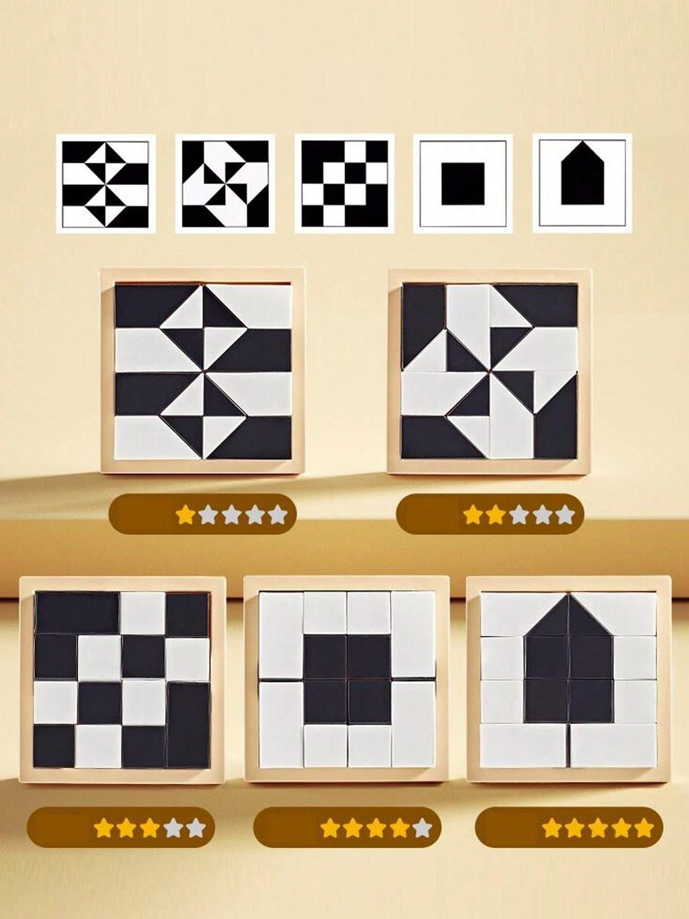 隠しブロックパズル ゲームボックス 、ロジック・推論トレーニング、創造的なアセンブリとストレス解消のためのおもちゃ | SHEIN JAPAN