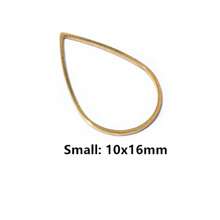 20 chiếc Trăng Sao Thả Trái Tim Hạt Charm Nhỏ Vàng Mặt Dây Thép không gỉ Mở Bezels Rỗng Khung Khuôn Viền DIY Trang Sức làm - Mặt dây chuyền nhỏ bằng thép không gỉ - Xem 27