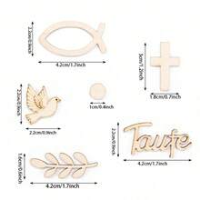 1 opakowanie 13g dekoracji imprezowych | Topper na tort dekoracja prysznicowa | Konfetti dekoracyjne drewno | Konfetti dekoracyjne na stół | Dekoracja chrzcielna Dekoracja rybna, Boże Narodzenie