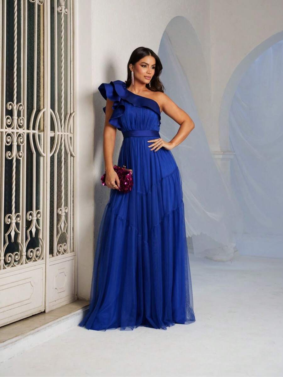 Bridesmaid Dresses - Xanh đậm - Xem 1