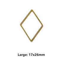20 chiếc Trăng Sao Thả Trái Tim Hạt Charm Nhỏ Vàng Mặt Dây Thép không gỉ Mở Bezels Rỗng Khung Khuôn Viền DIY Trang Sức làm - Mặt dây chuyền nhỏ bằng thép không gỉ - Xem 18