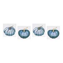 Pumpkin Sentiment Sign (Set Of 4)