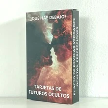 Bộ bài Tarot Tây Ban Nha, Bộ bài Oracle Tây Ban Nha, Đồ chơi bói toán, Bói toán khoai môn có từ khóa cho người mới bắt đầu, 12x7cm/4.72x2.75inch - màu đen - Xem 13