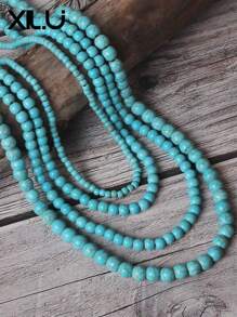 1條西部牛仔風格多彩珍珠項鍊，可自由配色 - 項鍊 - 查看 3