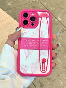 Minimalist Vintage Floral Perforated Shockproof Phone Case For Apple
