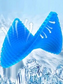 Cojín de asiento de gel con cubierta antideslizante, almohadilla gruesa y transpirable con diseño de panal y absorción de presión. Cojín de asiento doblemente grueso para silla de oficina, cojín de asiento para sillas de oficina, adecuado para uso en la oficina, hogar, coches y sillas de ruedas.