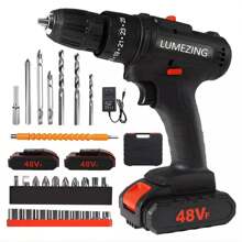 Taladro Inalambrico Con 2 Batería De Litio 2x48v Negro - Tipo de Enchufe A USA (110-127V) - Ver 1