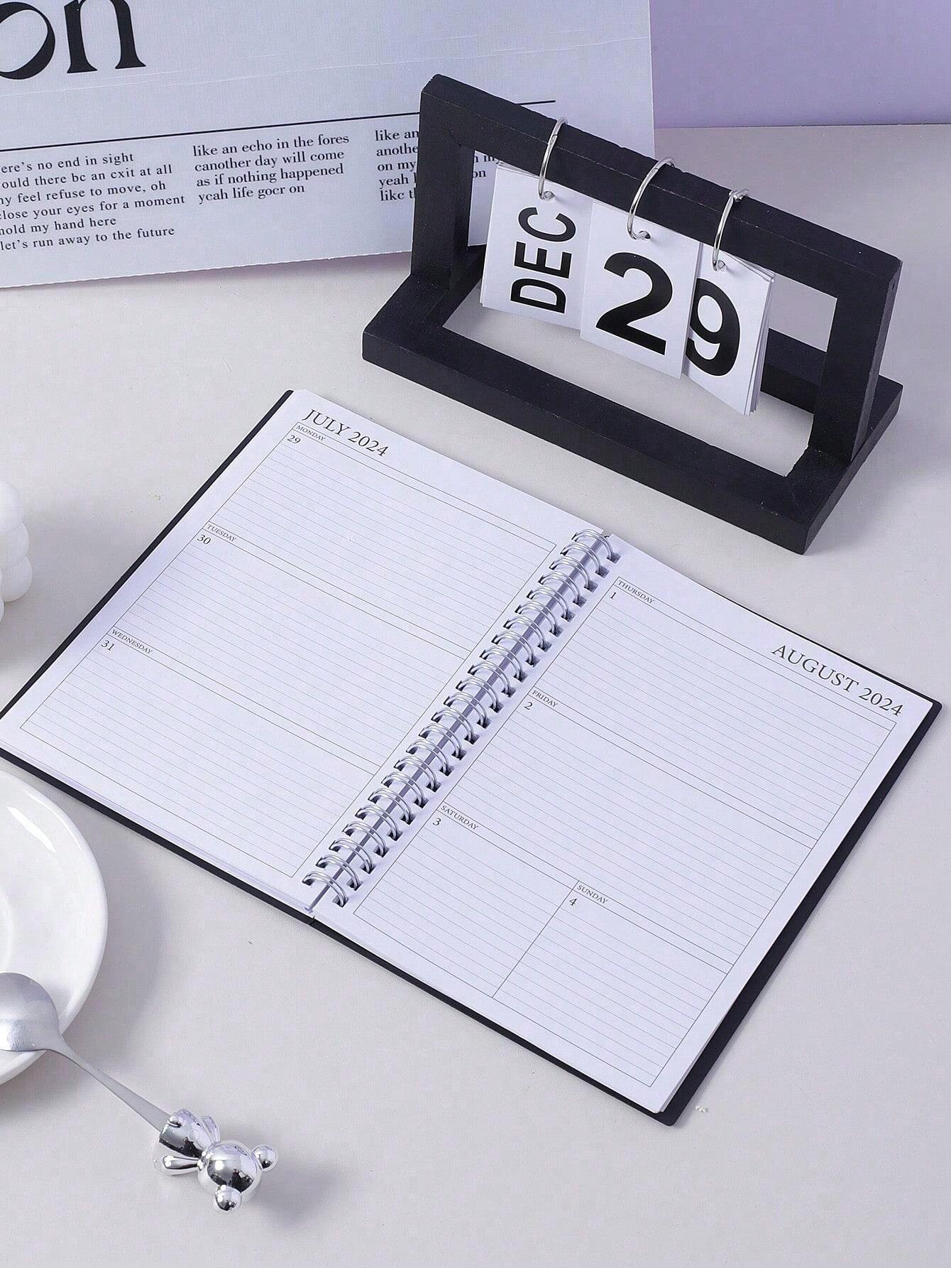 Appointment Notebook 1pc 2024-2025 Spiral Daily Weekly Monthly Notebook Planner, Academic ...