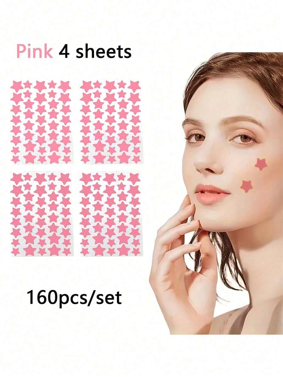 320pcs-Cartoon Facial Cover Colored Stickers,Hydrogel Patch, Essential ...