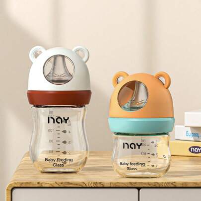 Bình Sữa Thủy Tinh Cho Bé Sơ Sinh 80ml/160ml/240ml
