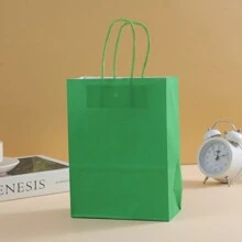 12pcs Kraft Paper Bags - Fashionable Packaging Solution, Gift Wrapping, Reusable Shopping, Party Decor, Craft Project Bag - Suitable For Small Businesses, Baked Goodies Souvenirs, And Wedding Decor, Back To School Valentine Day - Multicolor - View 30