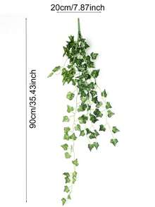 1入組人造葉蔓假牆掛綠植物，適用於陽臺餐廳家居裝飾，花園派對婚禮裝飾 - 彩色 - 查看 7