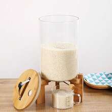 7.5 Liter Rice Dispenser Sealed Storage Container Dry Grain Storage With Cup Kitchen - Glass Sealed Rice Tank, Grain Storage Box Rice Storage Box - 1 - View 2