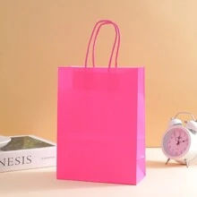 12pcs Kraft Paper Bags - Fashionable Packaging Solution, Gift Wrapping, Reusable Shopping, Party Decor, Craft Project Bag - Suitable For Small Businesses, Baked Goodies Souvenirs, And Wedding Decor, Back To School Valentine Day - Multicolor - View 21