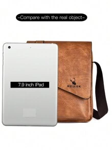 1 Túi đeo vai/ đeo chéo/ đeo eo/ cầm tay cho nam Túi ngoài trời di động, Chất liệu PU chống nước, Dây đeo vai có thể điều chỉnh nhiều ngăn, Túi nam đơn giản mới, Thích hợp mua sắm, Túi xách ngày lễ Túi tote Túi đeo chéo Túi đeo vai Túi đeo hông Túi đi xe đạp Túi tập thể dục Túi đeo chéo Chất liệu PU Túi đeo vai cổ điển Quà tặng lý tưởng Túi đeo chéo cổ điển đơn giản - màu nâu - Xem 8