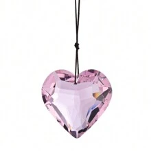 قطعة واحدة جهاز التقاط أشعة الشمس بشكل قلب كريستالي، حاصدات الشمس معلقة بوجود منشور زجاجي، صانع نمط للنوافذ والشرفة والمطبخ والحديقة ديكورات، هدية عيد الأم، ديكور المنزل و الغرفة و الجدران